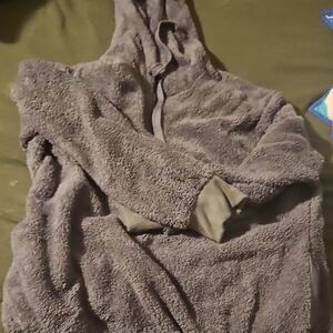 Cozy Gray Fleece Hoodie